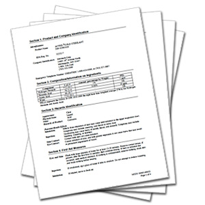 Actril Cold Steriland MSDS