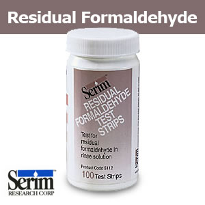 SERIM RESIDUAL FORMALDEHYDE TEST STRIPS